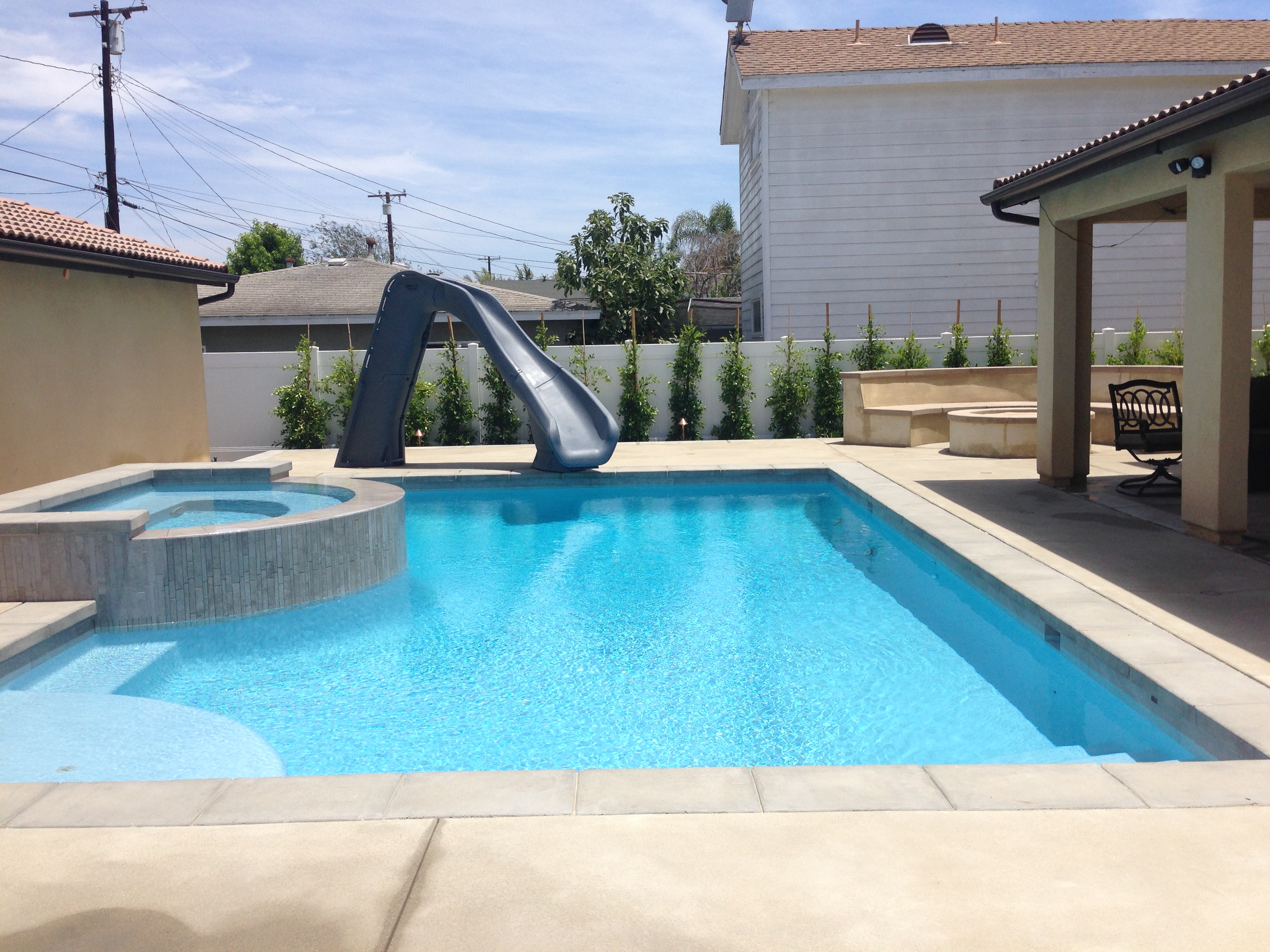 Completed Custom Spa and Pool